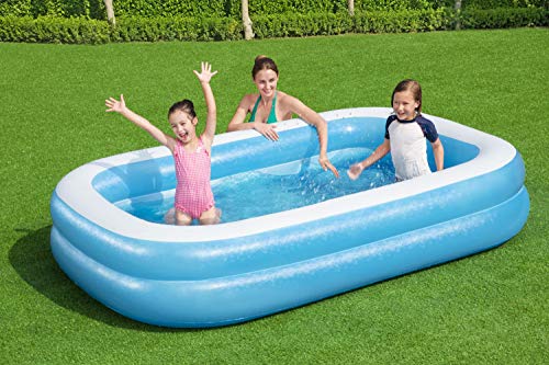 BESTWAY 54006 - Piscina Hinchable Infantil Rectangular 262x175x51 cm