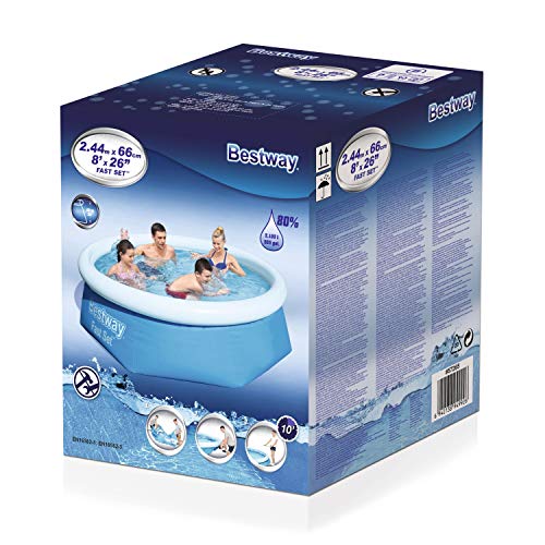 Bestway FastSet Pool Set Piscina Desmontable Autoportante, 244x66 cm