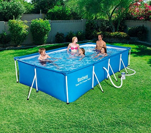 Bestway - Piscina elevada - Estructura con motor - Medidas 400 x 211 x 81 cm - Modelo n.56424 - MWS