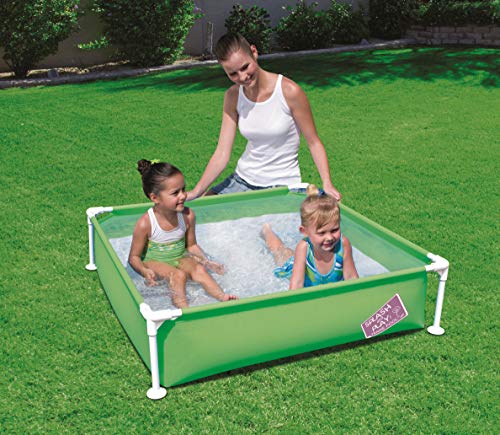 Bestway - Piscina infantil cuadrada, 122 x 122 x 30,5 cm