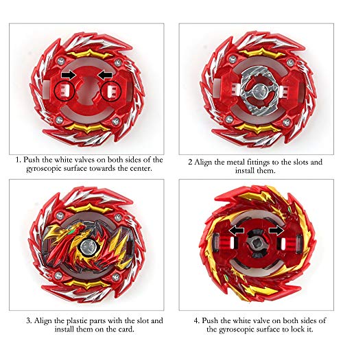 Beyblade Burst Juego Giroscopios De Combate 4D Fusion Modelo Lanzador De Aceleración Gyro Juguete De Regalo para Niños