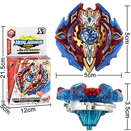 Beyblade Burst Peonzas 2Pcs Conjuntos de Metal de Gyro 4D Peonzas Gyro Lucha Maestro Cadena Launcher con Estadio Infinity Nado Básico Duelos Conjuntos Regalo para Niños