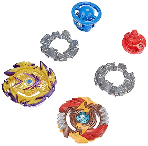 Beyblade Burst Surge - Juego de 2 tecletas de competición Speedstorm Spear Valtryek V6 y Regulus R6, Juguete para niños Desde 8 años