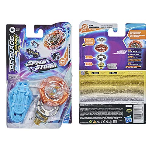 Beyblade Burst Surge Speedstorm - Kit Inicial - Glide Roktavor R6 - Top de Batalla Tipo Resistencia con Lanzador - Juguete para niños