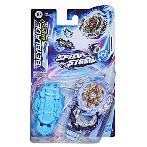 Beyblade Burst Surge Speedstorm - Kit Inicial - Top Raid Luinor L6 - Top de Batalla Tipo Ataque con Lanzador - Juguete para niños