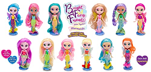 BFF Bright Fairy Friends- Muñecas de Sirena BFF, Color Azul (Funrise 20449)