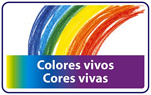 BIC Kids Ceras de Colores para Niños, Óptimo para material escolar,Plastidecor, Colores Vivos Surtidos, Material Escolar, 24 Ceras