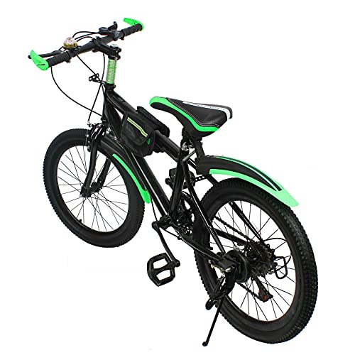 Bicicleta de 20 pulgadas para niño, bicicleta de ciudad, 6 velocidades, bicicleta de adulto, velocidad variable, carga máxima 85 kg, freno de doble disco