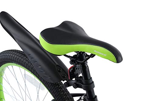 BIKESTAR Bicicleta Infantil para niños y niñas a Partir de 10 años | Bici de montaña 24 Pulgadas con Frenos | 24" Edición Mountainbike Nero Verde