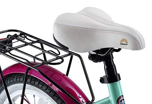 BIKESTAR Bicicleta Infantil para niños y niñas a Partir de 4 años | Bici 16 Pulgadas con Frenos | 16" Edición Clásica Menta