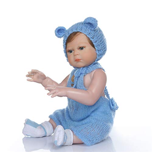 Binxing Toys 20 Pulgadas Realista bebé Reborn niño Impermeable muñeca Reborn Cuerpo Completo Silicona Seguridad Probada