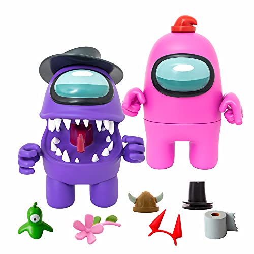 Bizak Among Us - Mega Figura pack 2 en Caja Morado + Rosa (64116550)