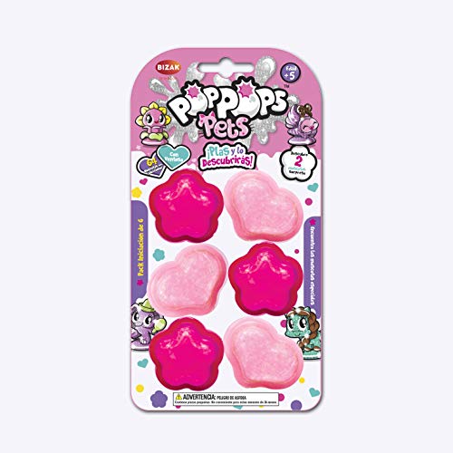 Bizak Pop Pops Pets Pack Starter 6 Burbujas (63273001), color surtido