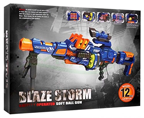 Blaze Storm - Modulus - Blaster Automático de Juguete - Azul