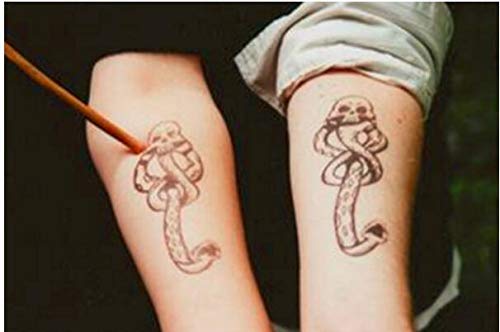 BLOUR 5 unids/Lote Niños Cute Death Eaters Dark Mark Tattoo Stickers Niños Clásico Diversión Fiesta de Halloween Navidad Cosplay Juguetes Regalos