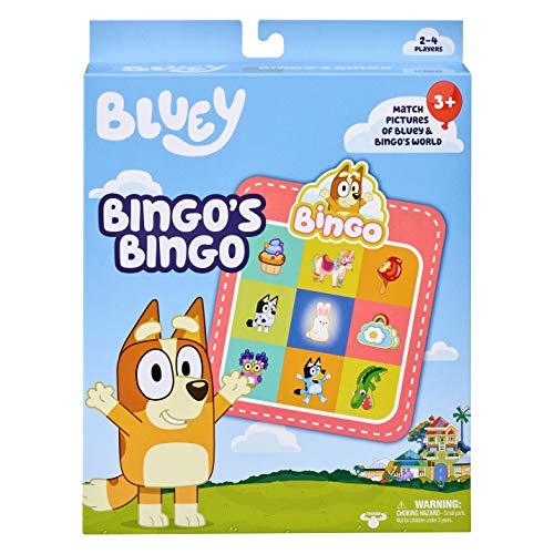 Bluey - Juego de Cartas de Bingo de Bingo - Divertido Juego en el Que coincides con imágenes, 13034