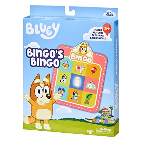 Bluey - Juego de Cartas de Bingo de Bingo - Divertido Juego en el Que coincides con imágenes, 13034