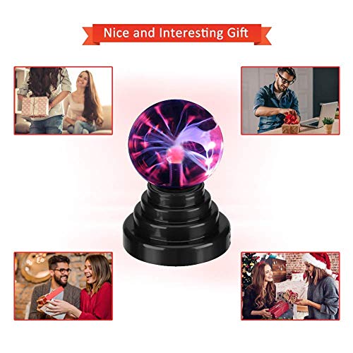 Bola mágica de la luz de la esfera de la bola de plasma sensible al tacto Bola mágica para la fiesta, decoraciones, apoyo, niños, dormitorio, hogar y regalos