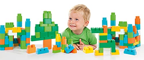 Bolsa Molto Blocks 150 pcs. Juguetes bebés 1 año. Juguete de Bloques construcción para niños y niñas. Juguetes educativos. con Bolsa para Guardar los Blocks