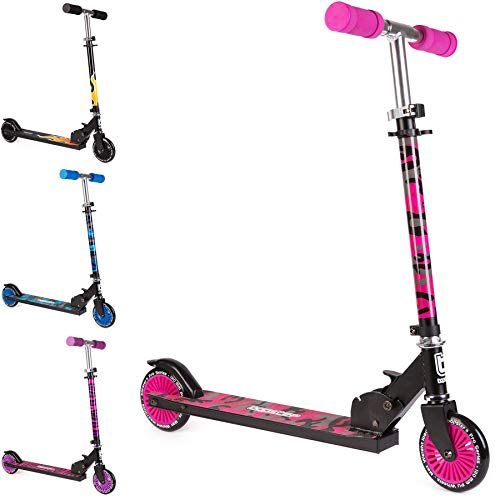 Bopster Patinete Plegable para niños - Rosa Camuflaje