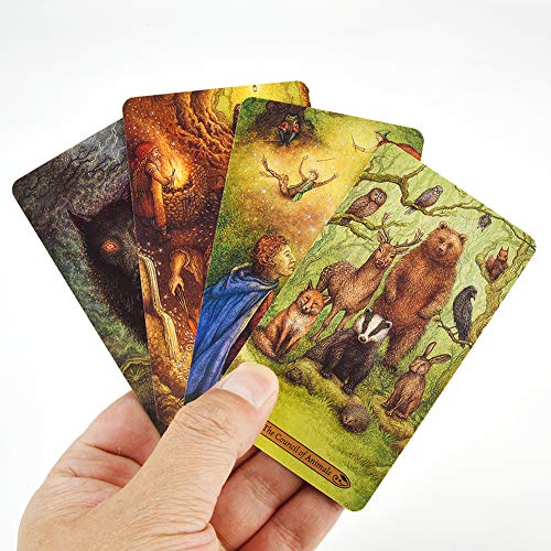 Bosque del Encanto Tarot 78 Tarjetas Consola de Juegos con E Junta Guía adivinación de Lectura de la Luna Amor Cerca de mi Partido de la Familia Principiantes Tarjetas de la diversión Juegos