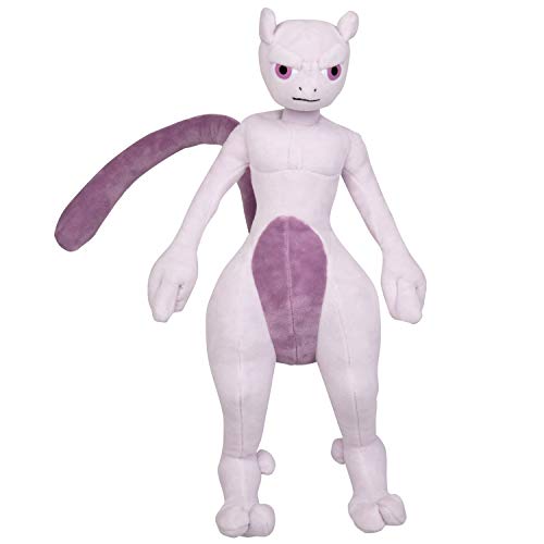 Boti 35799 - Peluche de acción Mewtwo, Conocido por Pokémon película Detective Pikachu, 30 cm de Alto, para acurrucarse y Jugar, imprescindible para Todos los Fans,, Multicolor