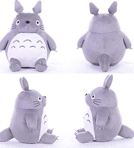 Boufery Totoro Peluches Suave, Cojín de Almohada de Dibujos Animados de Animales de Peluche, Lindo Gato Gordo Chinchillas Niños Cumpleaños Navidad