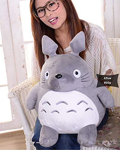 Boufery Totoro Peluches Suave, Cojín de Almohada de Dibujos Animados de Animales de Peluche, Lindo Gato Gordo Chinchillas Niños Cumpleaños Navidad