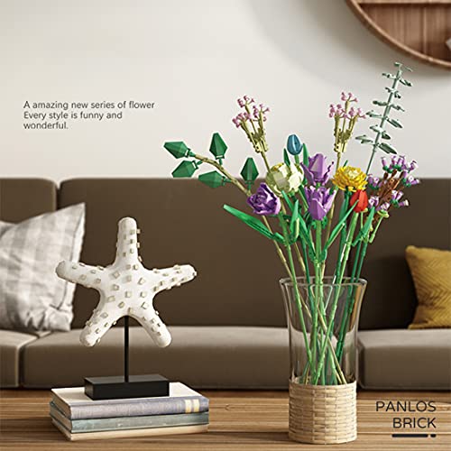 BOUN Bloque de Construcción de Flores, Botanical Ramo de Flores Set de Construcción Compatible con Lego 10280, 999 Piezas