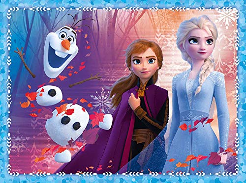 Brandsseller Juego 2 en 1 para niños, 2 puzles, 1 memoria con motivos en el estilo de Frozen 2 de Frozen.