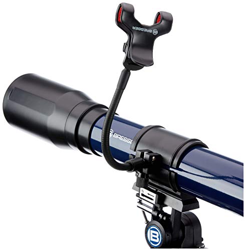 Bresser Skylux 9618760LC1000 - Telescopio con Soporte para Smartphone y Filtro Solar, 70/700 mm, Color Azul Oscuro