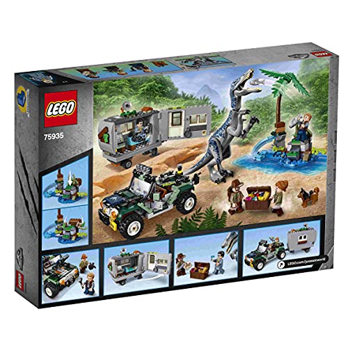 BRICKCOMPLETE Lego 75935 Baryonyx - Juego de 2 medidores de fuerza: la búsqueda del tesoro y 76941 seguimiento del Carnotaurus