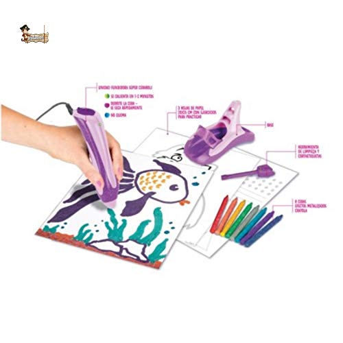 BricoLoco. Super ceraboli Crayola Unicornio. Calienta crayón. Juego de manualidades pintar