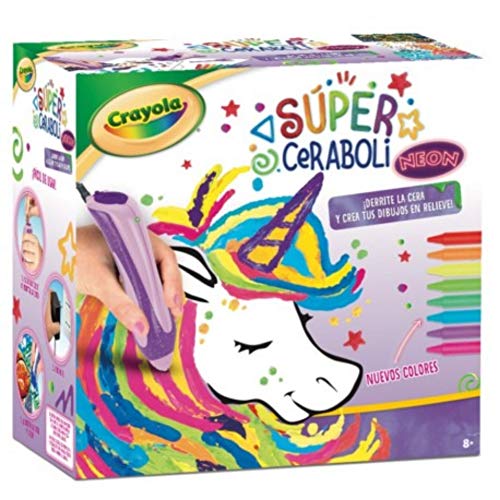 BricoLoco. Super ceraboli Crayola Unicornio. Calienta crayón. Juego de manualidades pintar