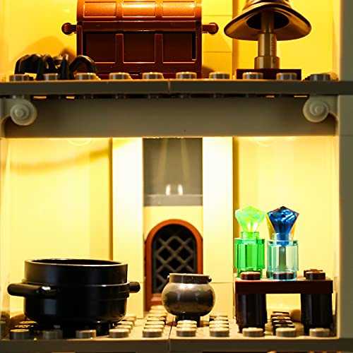 BRIKSMAX Kit de iluminación LED con Control Remoto de Sonido multifunción para Lego Harry Potter Gran Comedor de Hogwarts, Compatible con Lego 75954 - No Incluye el Set Lego