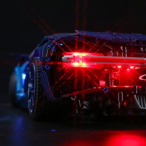 BRIKSMAX Kit de iluminación LED Control Remoto de Sonido multifunción para Lego Technic Bugatti Chiron, Compatible con Lego 42083 - No Incluye el Set Lego