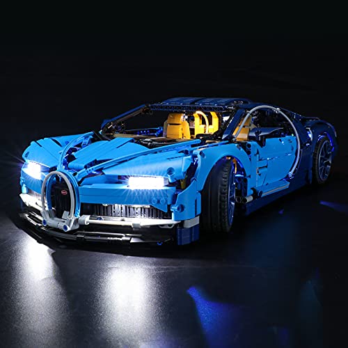 BRIKSMAX Kit de iluminación LED Control Remoto de Sonido multifunción para Lego Technic Bugatti Chiron, Compatible con Lego 42083 - No Incluye el Set Lego