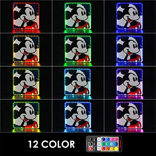 BRIKSMAX Kit de iluminación LED Lego Disney Mickey Mouse de Disney - Compatible con Lego 31202 Building Blocks Model- No incluir el Conjunto de Lego（Versión de Control Remoto）