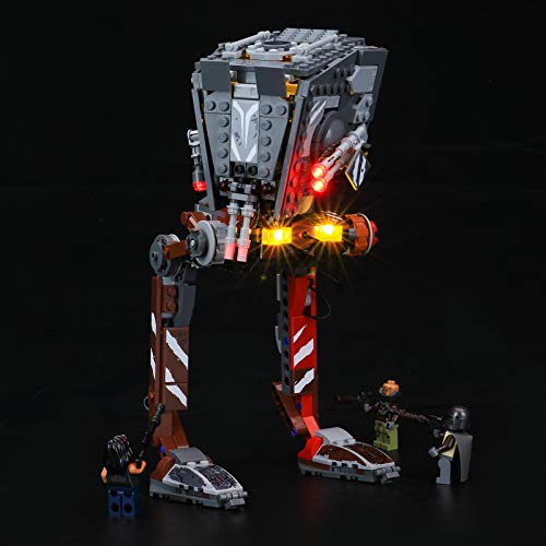 BRIKSMAX Kit de iluminación LED Lego Star Wars AT-ST Raider di The Mandalorian - Compatible con Lego 75254 Building Blocks Model- No incluir el Conjunto de Lego