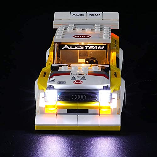 BRIKSMAX Kit de Iluminación Led para 1985 Audi Sport Quattro S1,Compatible con Ladrillos de Construcción Lego Modelo 76897, Juego de Legos no Incluido