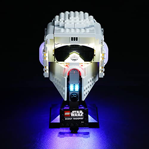 BRIKSMAX Kit de iluminación LED para casco LEGO Star Wars Scout Trooper™ – Compatible con Lego 75305 Building Blocks Model- No incluye el juego Lego