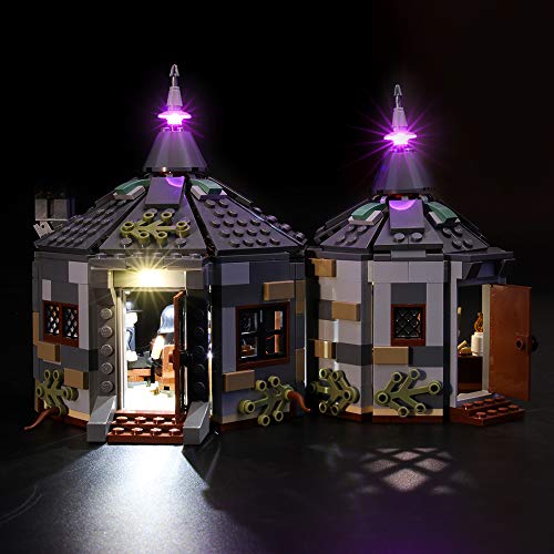 BRIKSMAX Kit de Iluminación Led para Harry Potter Cabaña de Hagrid Rescate de Buckbeak,Compatible con Ladrillos de Construcción Lego Modelo 75947, Juego de Legos no Incluido