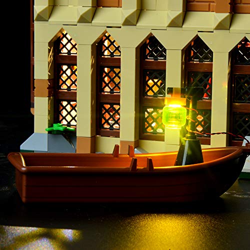 BRIKSMAX Kit de Iluminación Led para Harry Potter-Gran Comedor de Hogwarts-Compatible con Ladrillos de Construcción Lego Modelo 75954-Juego de Legos no Incluido