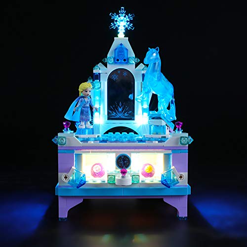 BRIKSMAX Kit de Iluminación Led para Joyero Lego Disney Frozen Elsa,Compatible con Ladrillos de Construcción Lego Modelo 41168, Juego de Legos no Incluido