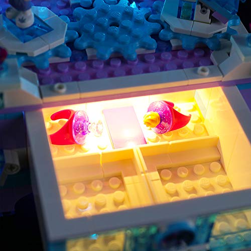 BRIKSMAX Kit de Iluminación Led para Joyero Lego Disney Frozen Elsa,Compatible con Ladrillos de Construcción Lego Modelo 41168, Juego de Legos no Incluido