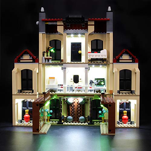 BRIKSMAX Kit de Iluminación Led para Lego Caos del Indorraptor en la Mansión Lockwood, Compatible con Ladrillos de Construcción Lego Modelo 75930, Juego de Legos no Incluido