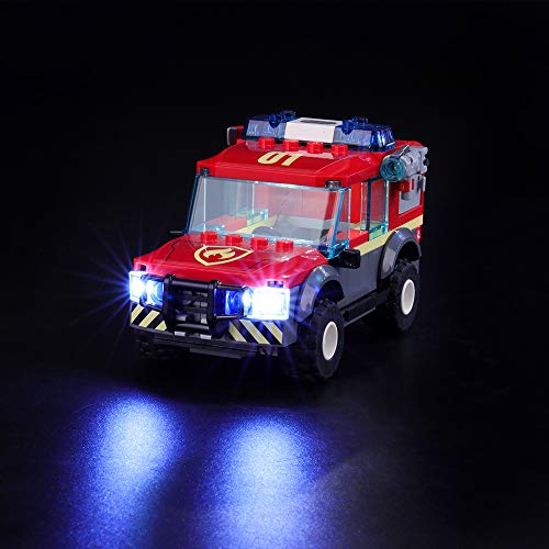 BRIKSMAX Kit de Iluminación Led para Lego City Fire Parque de Bomberos, Compatible con Ladrillos de Construcción Lego Modelo 60215, Juego de Legos no Incluido