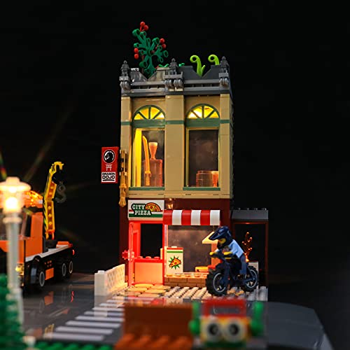 BRIKSMAX Kit de iluminación LED para Lego City Town Center - Compatible con Lego 60292 Building Blocks Model- No incluir el Conjunto de Lego