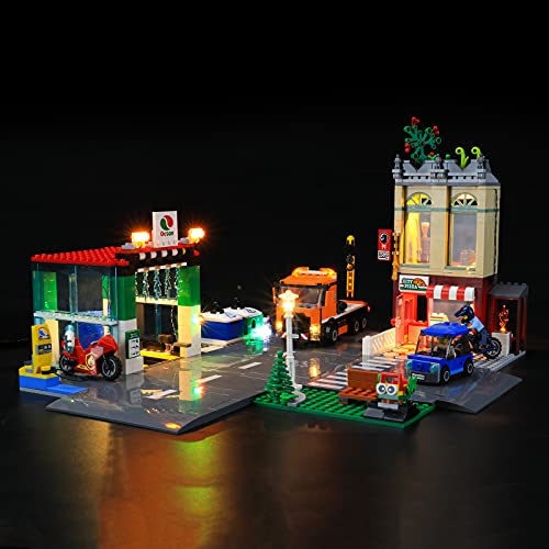 BRIKSMAX Kit de iluminación LED para Lego City Town Center - Compatible con Lego 60292 Building Blocks Model- No incluir el Conjunto de Lego