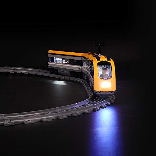 BRIKSMAX Kit de Iluminación Led para Lego City Tren De Pasajeros, Compatible con Ladrillos de Construcción Lego Modelo 60197, Juego de Legos no Incluido